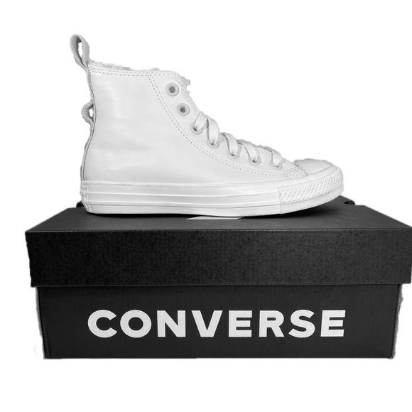 Converse Chuck Taylor All Star Lined Leather Cozy Latest Fashion - Picture 3 of 8